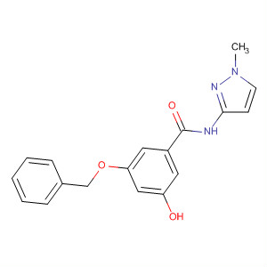 915771-04-9  Benzamide, 3-hydroxy-N-(1-methyl-1H-pyrazol-3-yl)-5-(phenylmethoxy)-