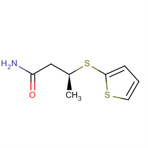 915791-97-8  Butanamide, 3-(2-thienylthio)-, (3S)-