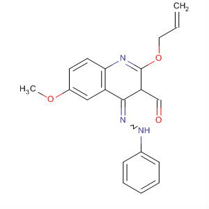 915950-17-3  3-Quinolinecarboxaldehyde, 6-methoxy-2-(2-propen-1-yloxy)-,2-phenylhydrazone
