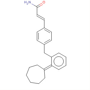 916170-71-3  2-Propenamide, 3-[4-(cycloheptylidenephenylmethyl)phenyl]-, (2E)-