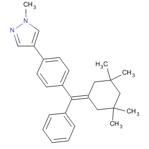 916170-81-5  1H-Pyrazole,1-methyl-4-[4-[phenyl(3,3,5,5-tetramethylcyclohexylidene)methyl]phenyl]-