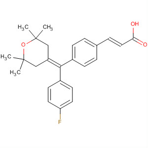 916170-99-5  2-Propenoic acid,3-[4-[(4-fluorophenyl)(tetrahydro-2,2,6,6-tetramethyl-4H-pyran-4-ylidene)methyl]phenyl]-, (2E)-
