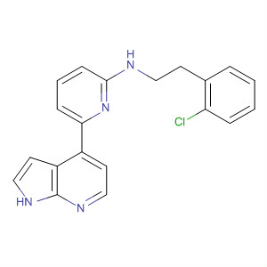 916172-34-4  2-Pyridinamine,N-[2-(2-chlorophenyl)ethyl]-6-(1H-pyrrolo[2,3-b]pyridin-4-yl)-