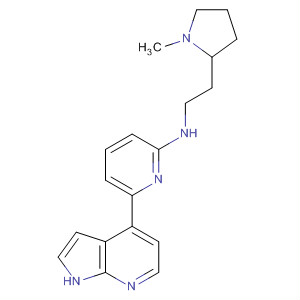 916172-37-7  2-Pyridinamine,N-[2-(1-methyl-2-pyrrolidinyl)ethyl]-6-(1H-pyrrolo[2,3-b]pyridin-4-yl)-