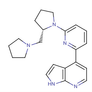 916172-54-8  1H-Pyrrolo[2,3-b]pyridine,4-[6-[(2S)-2-(1-pyrrolidinylmethyl)-1-pyrrolidinyl]-2-pyridinyl]-