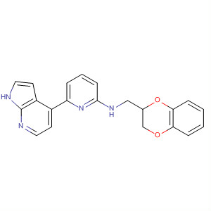 916172-58-2  2-Pyridinamine,N-[(2,3-dihydro-1,4-benzodioxin-2-yl)methyl]-6-(1H-pyrrolo[2,3-b]pyridin-4-yl)-