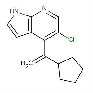 916172-67-3  1H-Pyrrolo[2,3-b]pyridine, 5-chloro-4-(1-cyclopentylethenyl)-