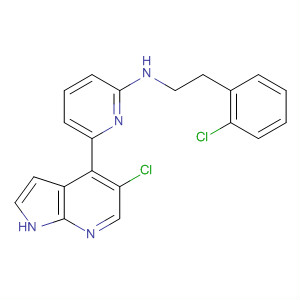 916172-75-3  2-Pyridinamine,N-[2-(2-chlorophenyl)ethyl]-6-(5-chloro-1H-pyrrolo[2,3-b]pyridin-4-yl)-