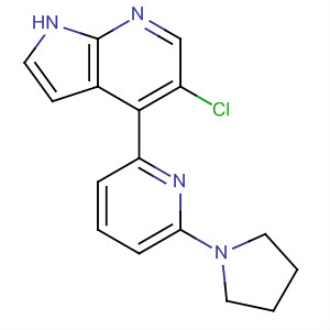 916172-79-7  1H-Pyrrolo[2,3-b]pyridine, 5-chloro-4-[6-(1-pyrrolidinyl)-2-pyridinyl]-