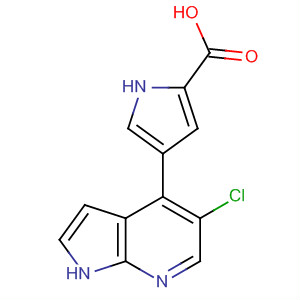 916172-81-1  1H-Pyrrole-2-carboxylic acid, 4-(5-chloro-1H-pyrrolo[2,3-b]pyridin-4-yl)-