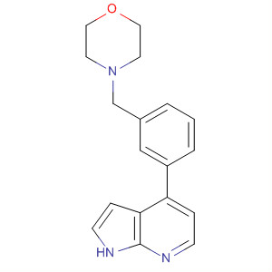 916172-88-8  1H-Pyrrolo[2,3-b]pyridine, 4-[3-(4-morpholinylmethyl)phenyl]-