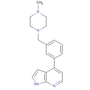 916172-89-9  1H-Pyrrolo[2,3-b]pyridine, 4-[3-[(4-methyl-1-piperazinyl)methyl]phenyl]-