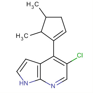 916172-90-2  1H-Pyrrolo[2,3-b]pyridine, 5-chloro-4-(4,5-dimethyl-1-cyclopenten-1-yl)-