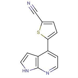 916173-08-5  2-Thiophenecarbonitrile, 5-(1H-pyrrolo[2,3-b]pyridin-4-yl)-