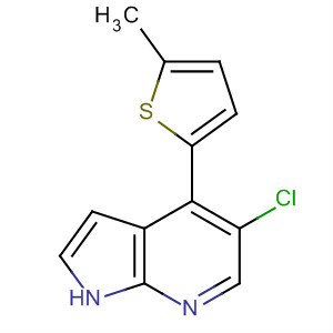 916173-41-6  1H-Pyrrolo[2,3-b]pyridine, 5-chloro-4-(5-methyl-2-thienyl)-