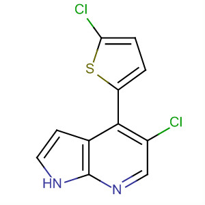916173-42-7  1H-Pyrrolo[2,3-b]pyridine, 5-chloro-4-(5-chloro-2-thienyl)-