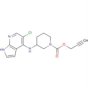 916173-73-4  1-Piperidinecarboxylic acid,3-[(5-chloro-1H-pyrrolo[2,3-b]pyridin-4-yl)amino]-, 2-propyn-1-yl ester