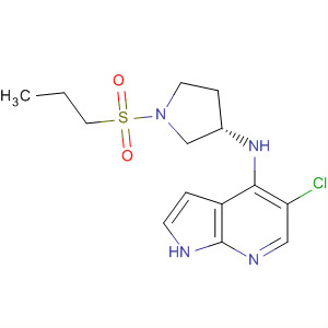 916173-79-0  1H-Pyrrolo[2,3-b]pyridin-4-amine,5-chloro-N-[(3S)-1-(propylsulfonyl)-3-pyrrolidinyl]-