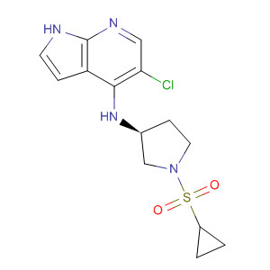 916173-80-3  1H-Pyrrolo[2,3-b]pyridin-4-amine,5-chloro-N-[(3S)-1-(cyclopropylsulfonyl)-3-pyrrolidinyl]-