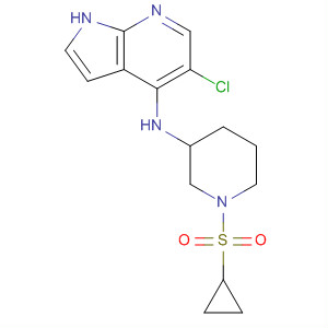 916173-82-5  1H-Pyrrolo[2,3-b]pyridin-4-amine,5-chloro-N-[1-(cyclopropylsulfonyl)-3-piperidinyl]-
