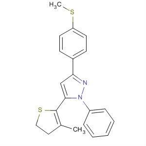 916221-03-9  1H-Pyrazole,4,5-dihydro-5-(3-methyl-2-thienyl)-3-[4-(methylthio)phenyl]-1-phenyl-