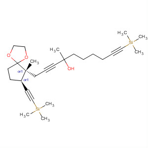 916237-17-7  2,9-Decadiyn-4-ol,4-methyl-1-[(6R,7S)-6-methyl-7-[2-(trimethylsilyl)ethynyl]-1,4-dioxaspiro[4.4]non-6-yl]-10-(trimethylsilyl)-, rel-