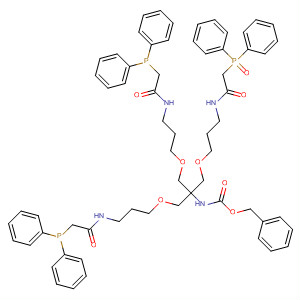 916250-60-7  5-Oxa-2,9-diaza-12-phosphadodecanoic acid,3,3-bis[[3-[[2-(diphenylphosphinyl)acetyl]amino]propoxy]methyl]-10-oxo-12,12-diphenyl-, phenylmethyl ester, 12-oxide
