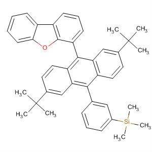 916435-14-8  Dibenzofuran,4-[2,6-bis(1,1-dimethylethyl)-10-[3-(trimethylsilyl)phenyl]-9-anthracenyl]-