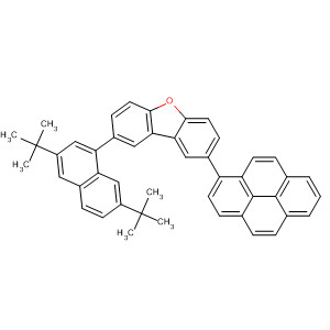 916435-16-0  Dibenzofuran,2-[3,7-bis(1,1-dimethylethyl)-1-naphthalenyl]-8-(1-pyrenyl)-