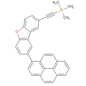 916435-20-6  Dibenzofuran, 2-(1-pyrenyl)-8-[2-(trimethylsilyl)ethynyl]-