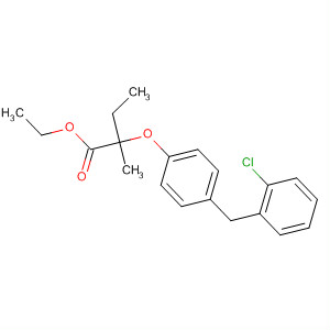916445-91-5  Butanoic acid, 2-[4-[(2-chlorophenyl)methyl]phenoxy]-2-methyl-, ethylester