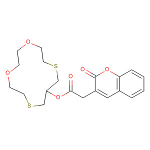 916485-57-9  2H-1-Benzopyran-3-acetic acid, 2-oxo-,1,4-dioxa-7,11-dithiacyclotridec-9-yl ester 916485-57-9  2H-1-Benzopyran-3-acetic acid, 2-oxo-,1,4-dioxa-7,11-dithiacyclotridec-9-yl ester