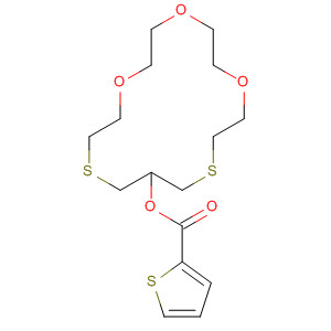 916485-62-6  2-Thiophenecarboxylic acid,1,4,7-trioxa-10,14-dithiacyclohexadec-12-yl ester 916485-62-6  2-Thiophenecarboxylic acid,1,4,7-trioxa-10,14-dithiacyclohexadec-12-yl ester