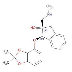 916523-81-4  1H-Inden-2-ol,1-[(2,2-dimethyl-1,3-benzodioxol-4-yl)oxy]-2,3-dihydro-2-[(methylamino)methyl]-, (1R,2S)-rel-