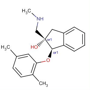 916523-85-8  1H-Inden-2-ol,1-(2,5-dimethylphenoxy)-2,3-dihydro-2-[(methylamino)methyl]-,(1R,2S)-rel-