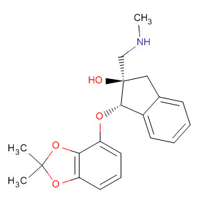 916523-90-5  1H-Inden-2-ol,1-[(2,2-dimethyl-1,3-benzodioxol-4-yl)oxy]-2,3-dihydro-2-[(methylamino)methyl]-, (1S,2R)-