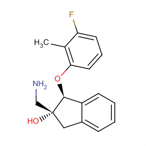 916524-15-7  1H-Inden-2-ol,2-(aminomethyl)-1-(3-fluoro-2-methylphenoxy)-2,3-dihydro-, (1S,2R)-