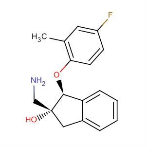 916524-19-1  1H-Inden-2-ol,2-(aminomethyl)-1-(4-fluoro-2-methylphenoxy)-2,3-dihydro-, (1S,2R)-