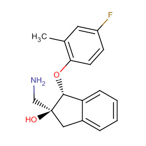 916524-20-4  1H-Inden-2-ol,2-(aminomethyl)-1-(4-fluoro-2-methylphenoxy)-2,3-dihydro-, (1R,2S)-