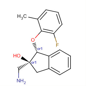 916524-21-5  1H-Inden-2-ol,2-(aminomethyl)-1-(2-fluoro-6-methylphenoxy)-2,3-dihydro-,(1R,2S)-rel-