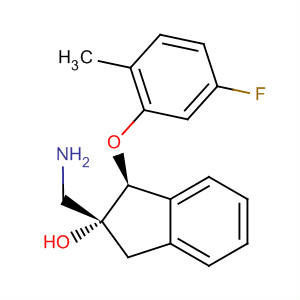 916524-25-9  1H-Inden-2-ol,2-(aminomethyl)-1-(5-fluoro-2-methylphenoxy)-2,3-dihydro-, (1S,2R)-