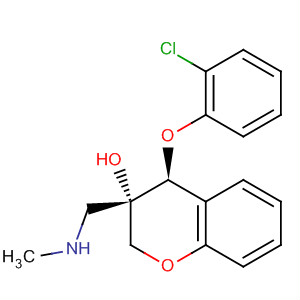 916524-48-6  2H-1-Benzopyran-3-ol,4-(2-chlorophenoxy)-3,4-dihydro-3-[(methylamino)methyl]-, (3S,4S)-
