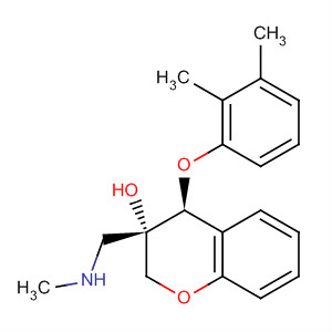 916524-50-0  2H-1-Benzopyran-3-ol,4-(2,3-dimethylphenoxy)-3,4-dihydro-3-[(methylamino)methyl]-, (3S,4S)-