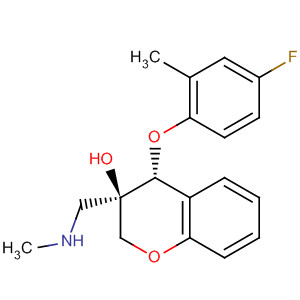 916524-57-7  2H-1-Benzopyran-3-ol,4-(4-fluoro-2-methylphenoxy)-3,4-dihydro-3-[(methylamino)methyl]-,(3R,4R)-