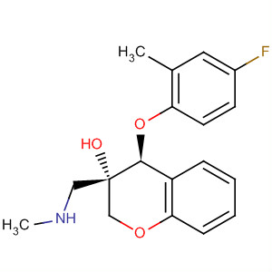 916524-58-8  2H-1-Benzopyran-3-ol,4-(4-fluoro-2-methylphenoxy)-3,4-dihydro-3-[(methylamino)methyl]-,(3S,4S)-