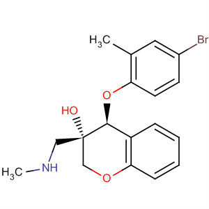 916524-67-9  2H-1-Benzopyran-3-ol,4-(4-bromo-2-methylphenoxy)-3,4-dihydro-3-[(methylamino)methyl]-,(3S,4S)-