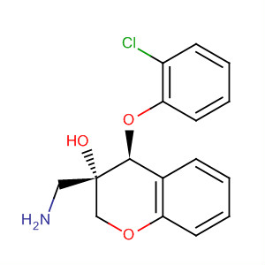 916524-76-0  2H-1-Benzopyran-3-ol,3-(aminomethyl)-4-(2-chlorophenoxy)-3,4-dihydro-, (3S,4S)-