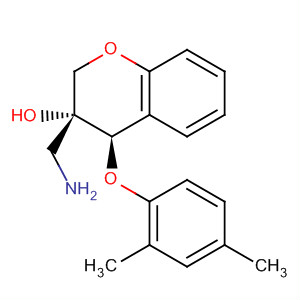 916524-77-1  2H-1-Benzopyran-3-ol,3-(aminomethyl)-4-(2,4-dimethylphenoxy)-3,4-dihydro-, (3R,4R)-