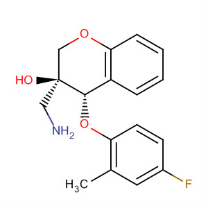 916524-80-6  2H-1-Benzopyran-3-ol,3-(aminomethyl)-4-(4-fluoro-2-methylphenoxy)-3,4-dihydro-, (3S,4S)- 916524-80-6  2H-1-Benzopyran-3-ol,3-(aminomethyl)-4-(4-fluoro-2-methylphenoxy)-3,4-dihydro-, (3S,4S)-