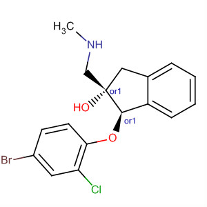916524-86-2  1H-Inden-2-ol,1-(4-bromo-2-chlorophenoxy)-2,3-dihydro-2-[(methylamino)methyl]-,(1R,2S)-rel-